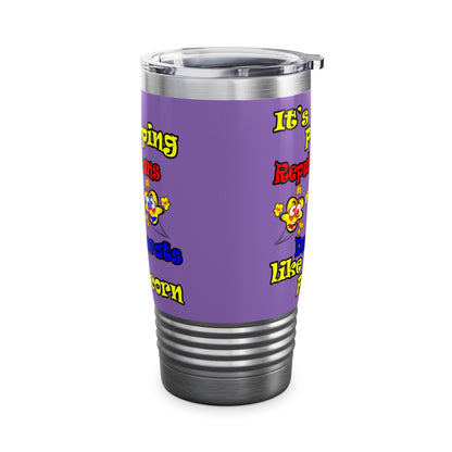 popping like popcorn - Ringneck Tumbler, 20oz (light purple)