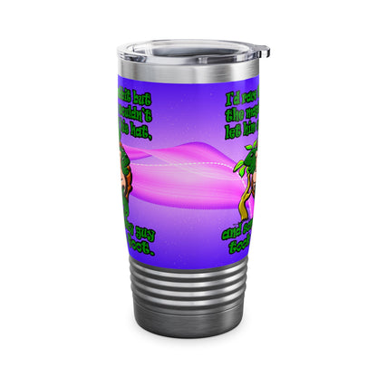 turtle race - Ringneck Tumbler, 20oz (purple-pink wave)