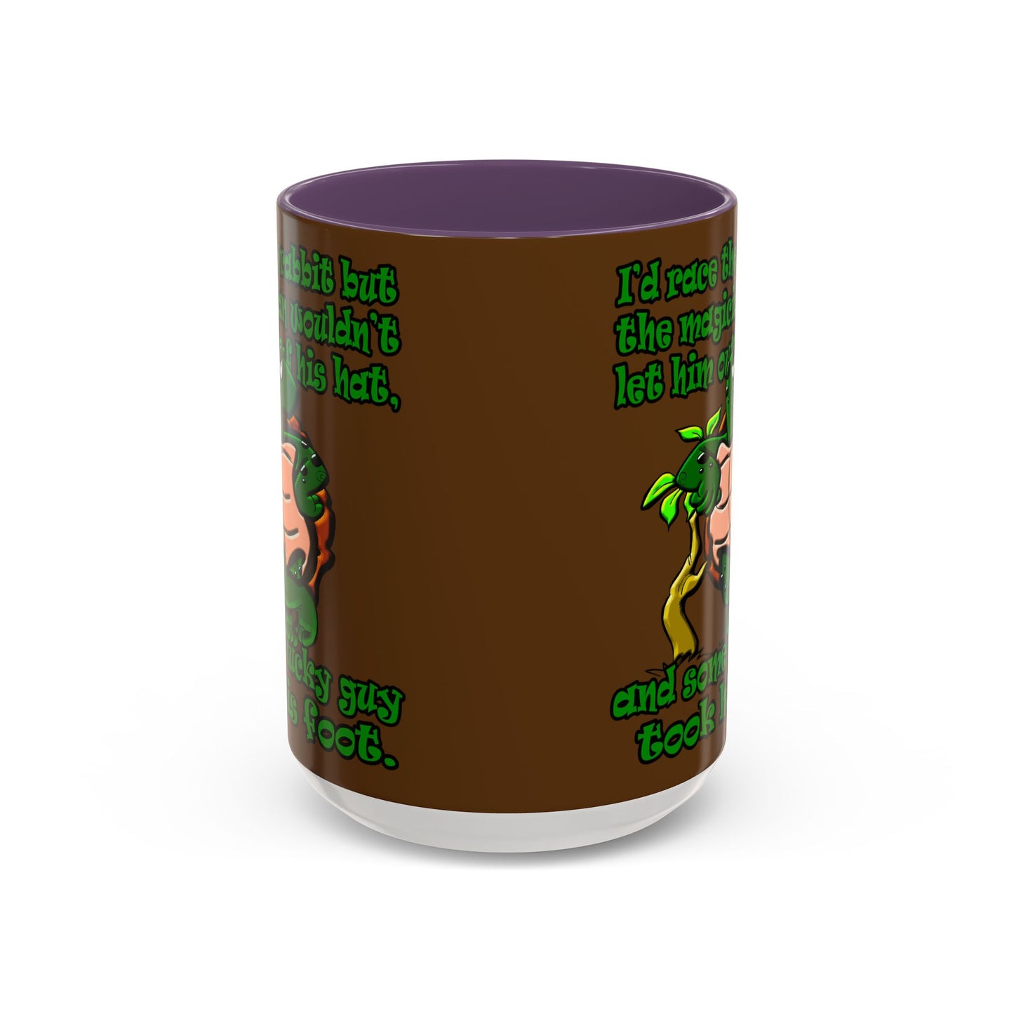 turtle race - Accent Mug (brown)