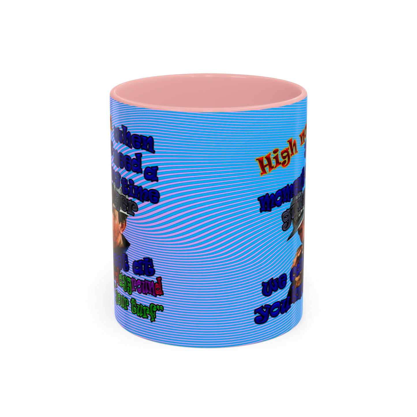 high noon - Accent Mug (light blue-purple wave)