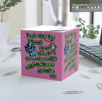 og - note cube (light pink)