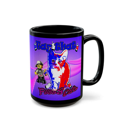 tag that - Black Mug (purple-pink wave)