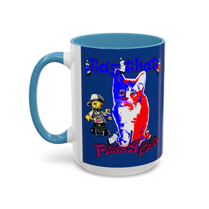tag that - Accent Mug (dark blue)