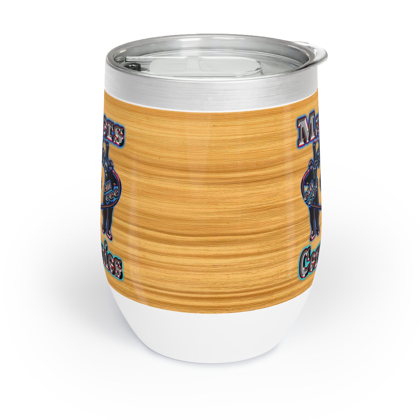 em cee squared - Chill Wine Tumbler (butterscotch wood finish)