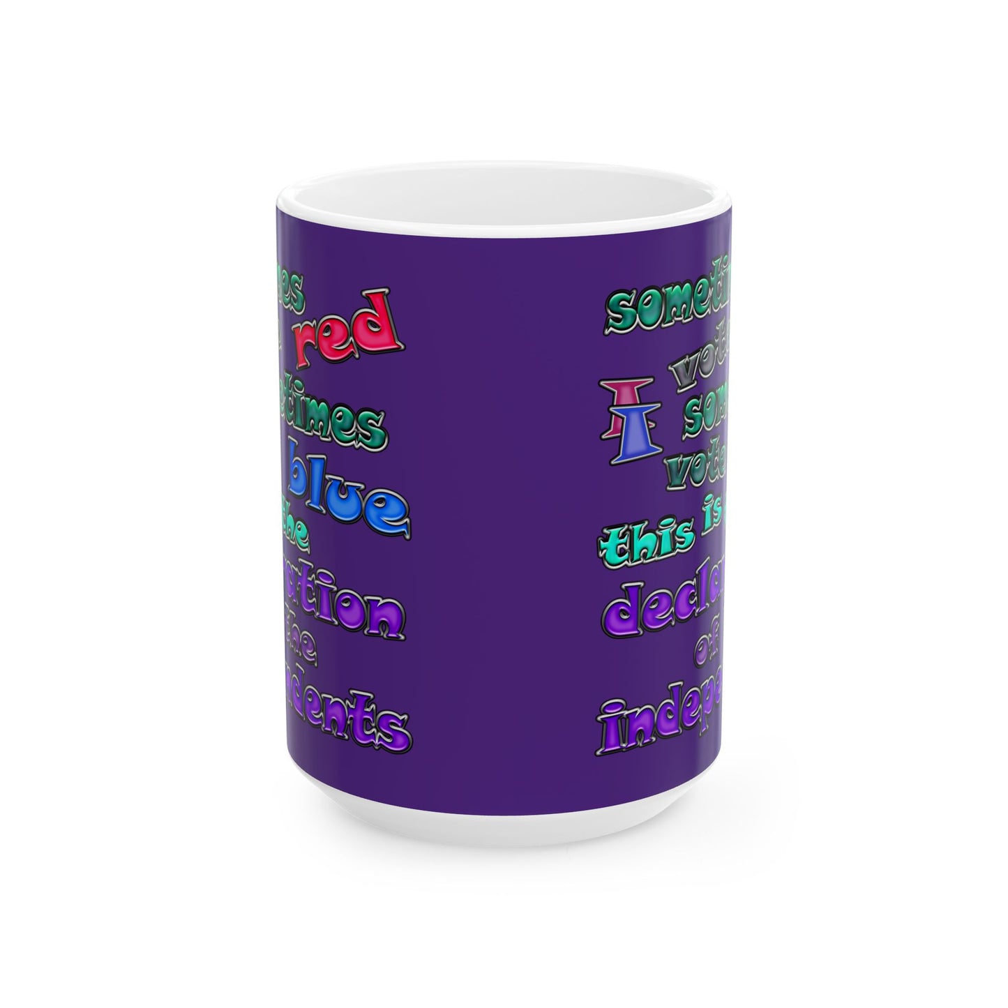 declaration of the independents - White Mug (purple)