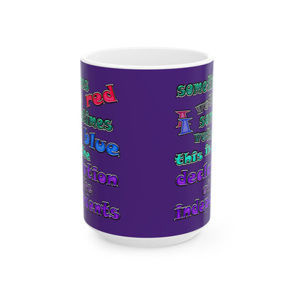 declaration of the independents - White Mug (purple)