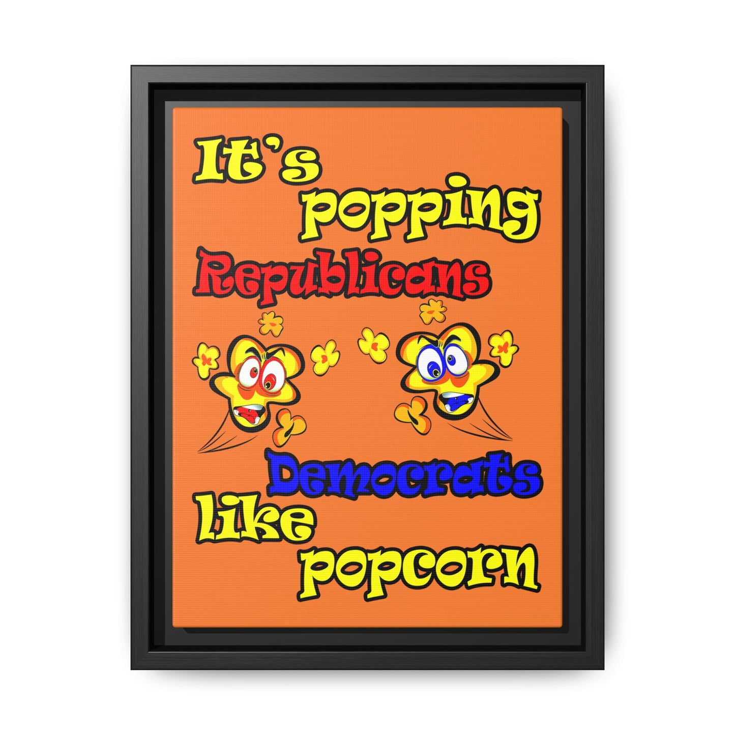popping like popcorn - framed canvas art (crusta)