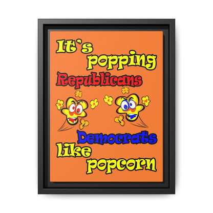 popping like popcorn - framed canvas art (crusta)