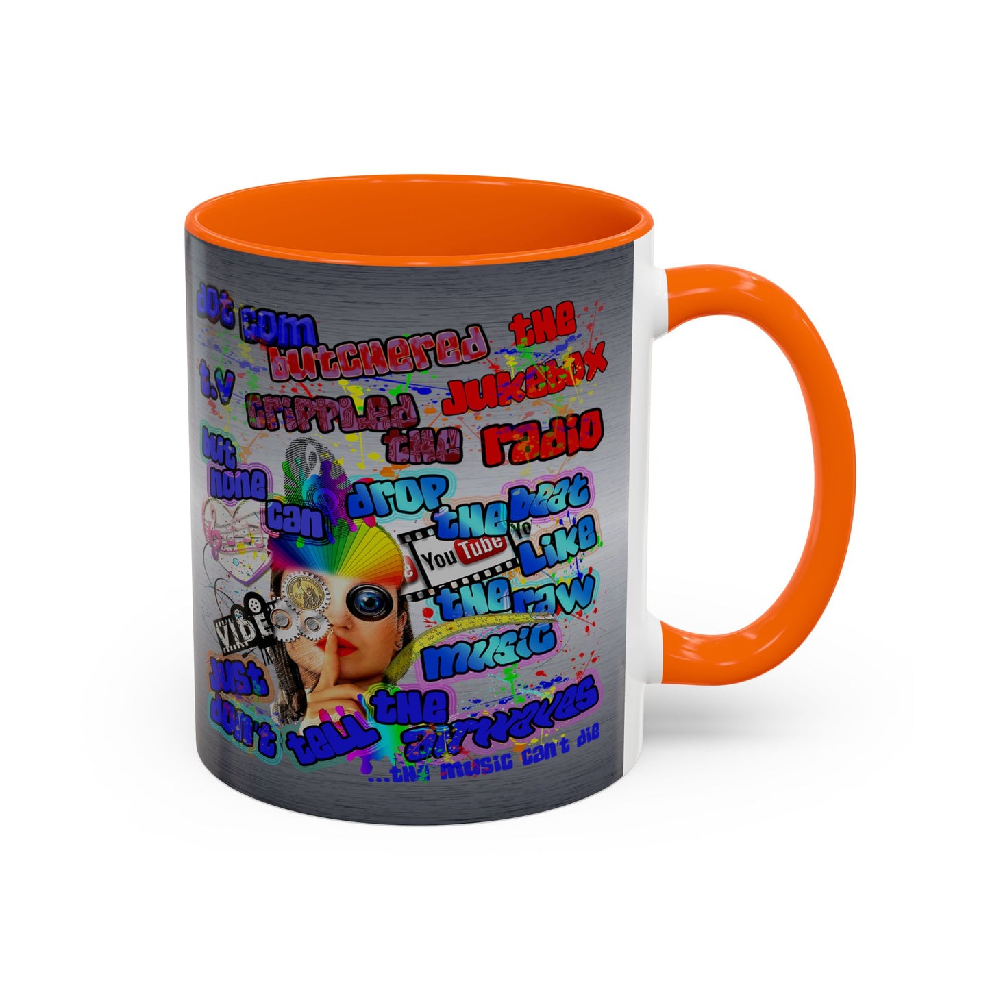 drop the beat - Accent Mug (brushed nickel)