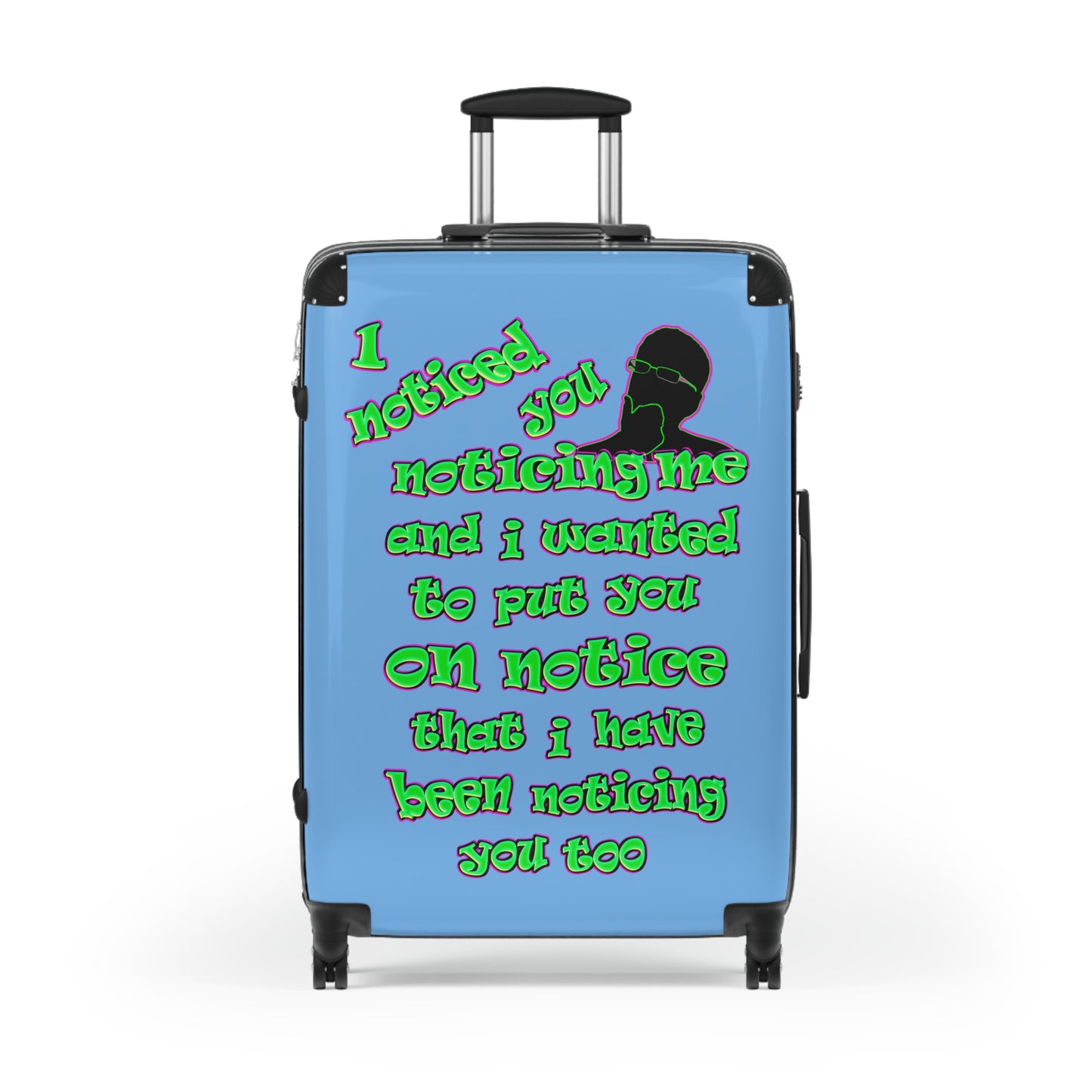 noticed you noticing - Suitcase (light blue)