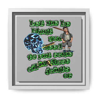 og - framed canvas art (light grey)