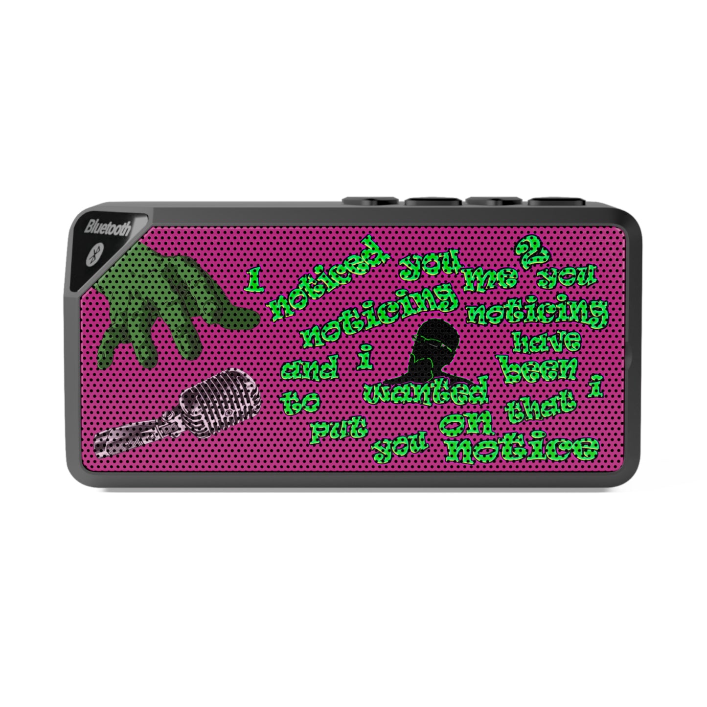 noticed you noticing - Jabba Bluetooth Speaker (pink)