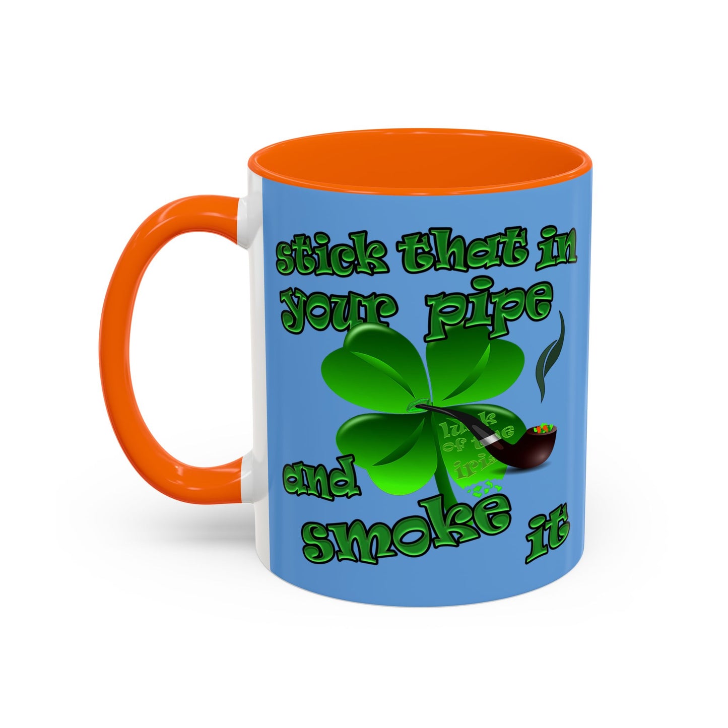 celtics logo - Accent Mug (light blue)