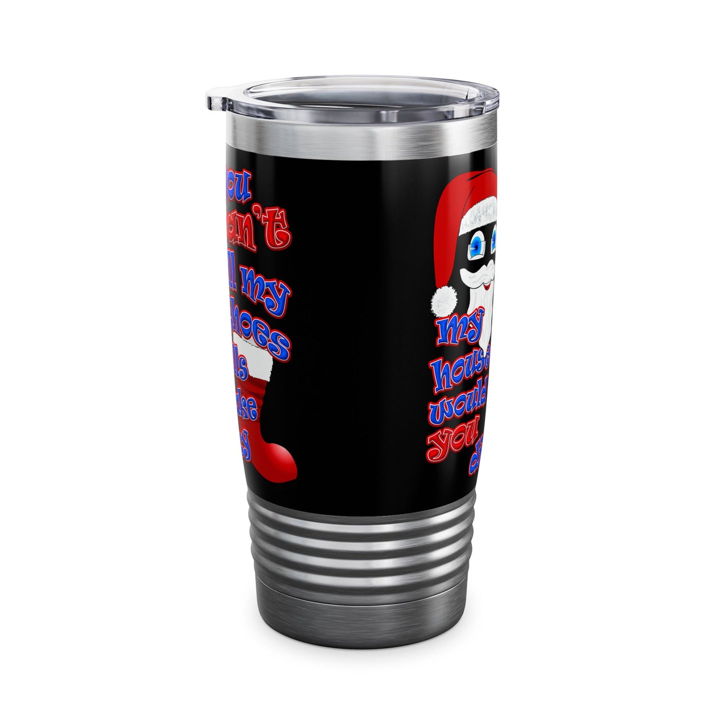 santa's shoes - Ringneck Tumbler, 20oz (black)