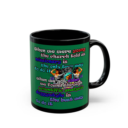 doggystyle - Black Mug (dark green)