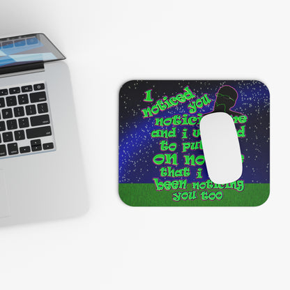 noticed you noticing - Mouse Pad (Rectangle) ('snoops' background)