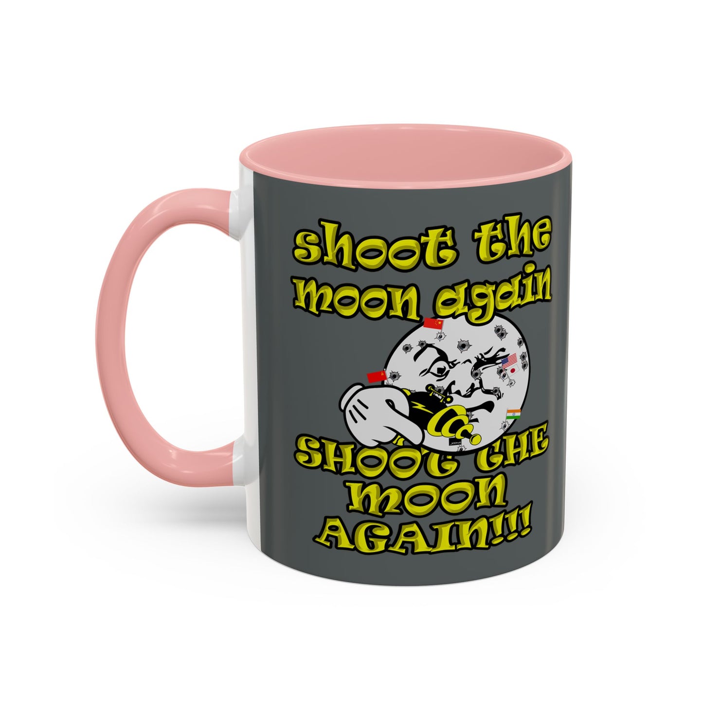 shoot the moon again - Accent Mug (dark grey)