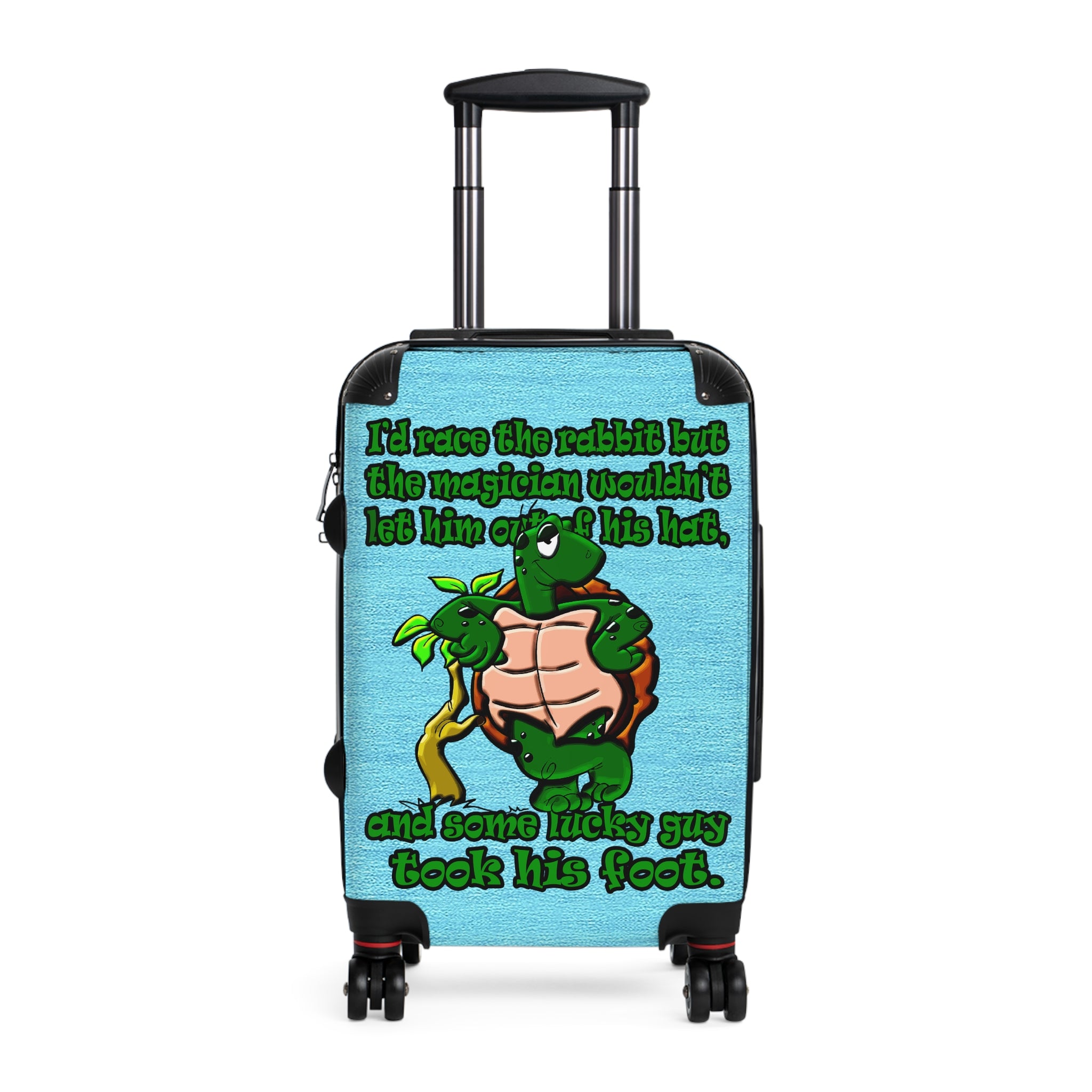 turtle race - Suitcase (faded blue)