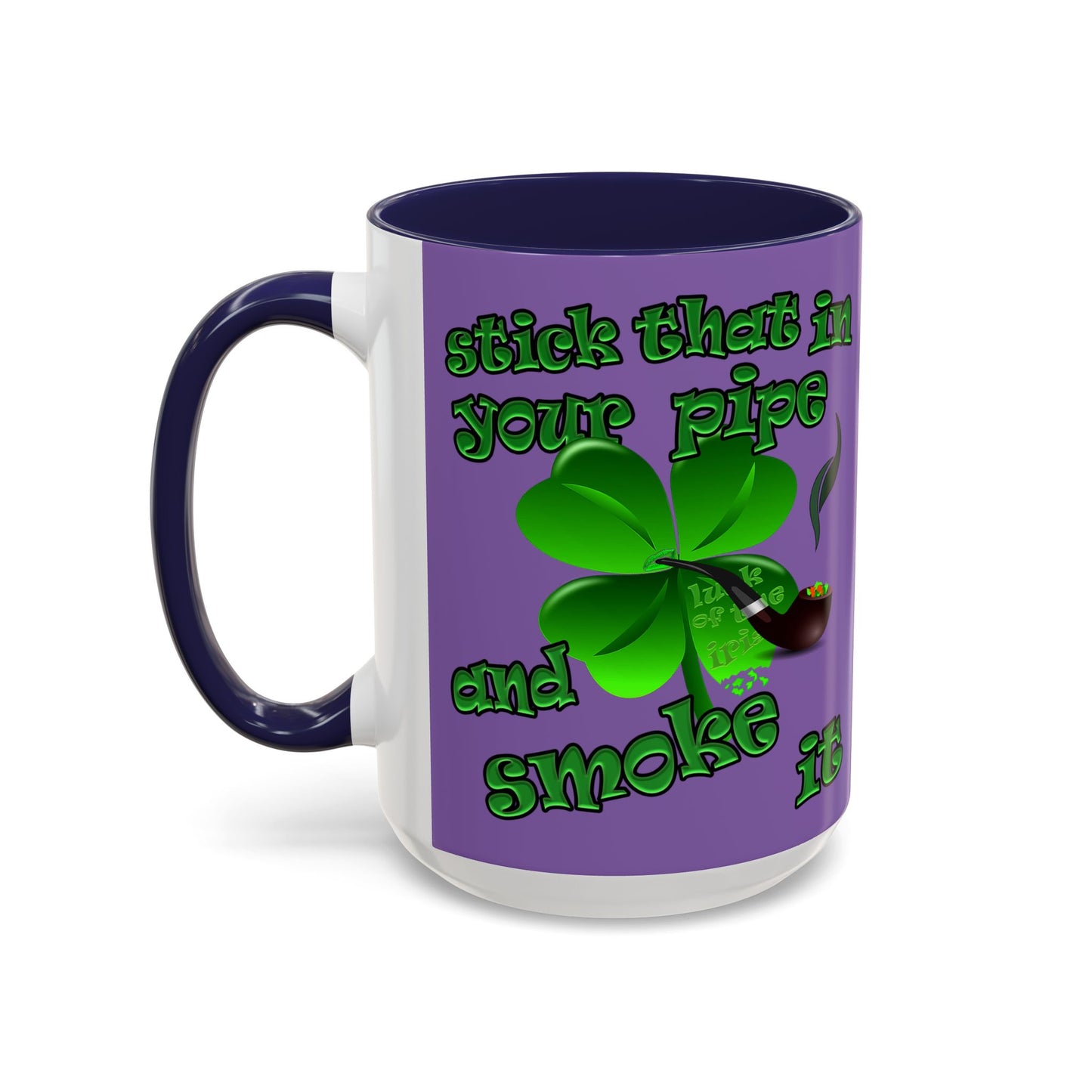 celtics logo - Accent Mug (light purple)