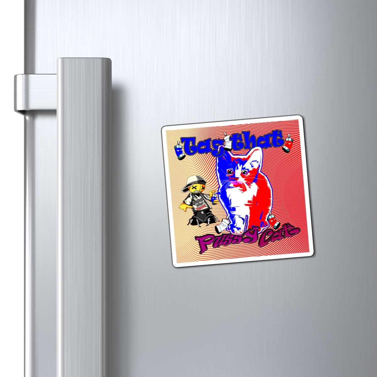 tag that - Magnets - (yellow-orange wave)