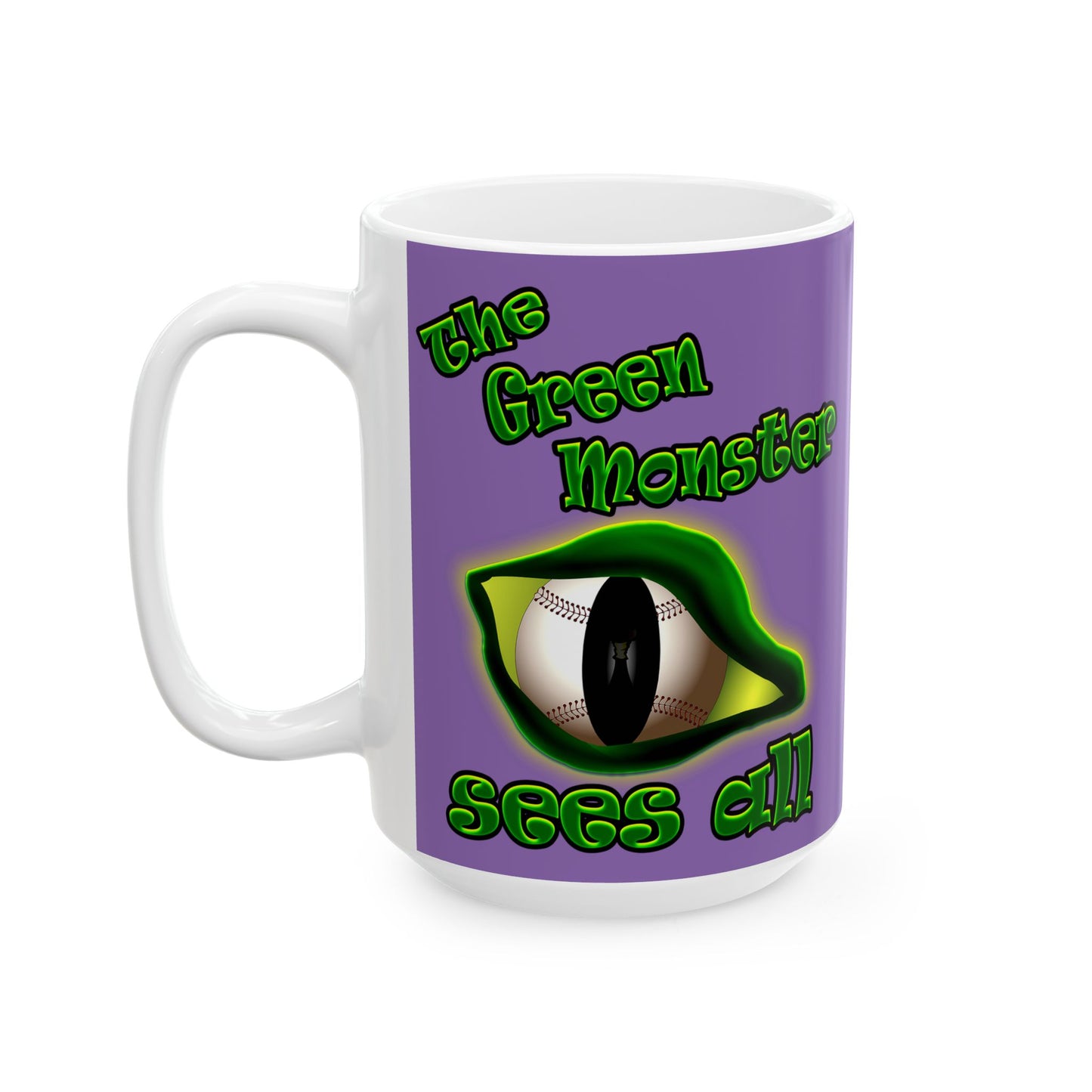 green monster - White Mug (light purple)