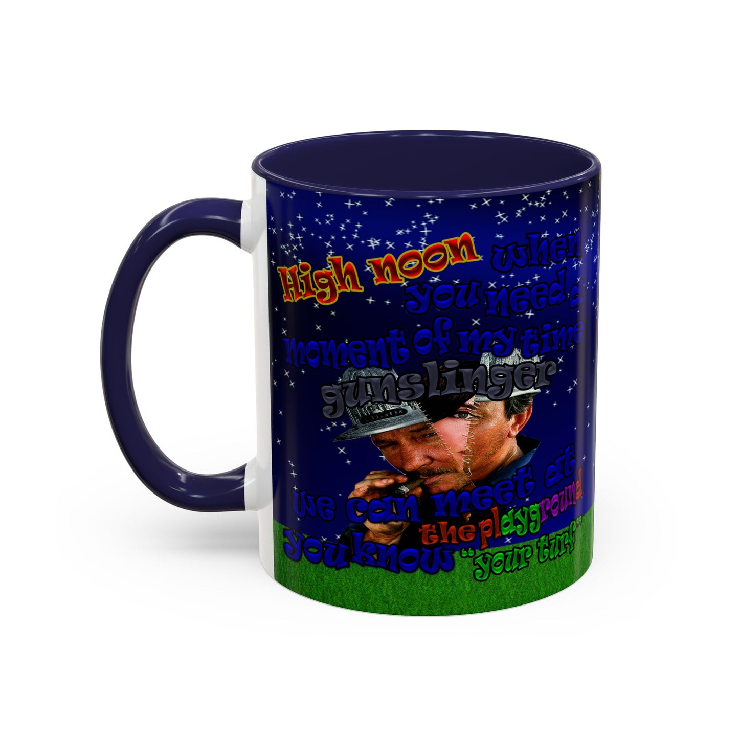 high noon - Accent Mug ('snoops' background)