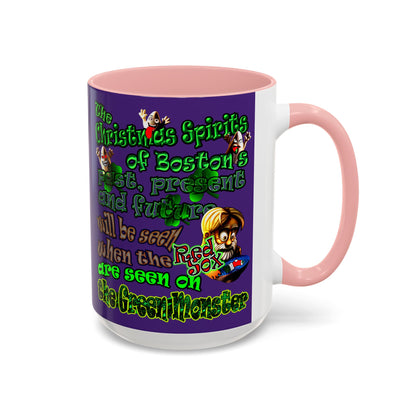 christmas spirits of boston - Accent Mug (purple)