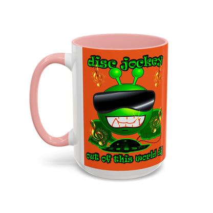 disc jockey - Accent Mug (orange)