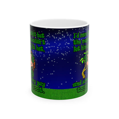 turtle race - White Mug ('snoops' background)