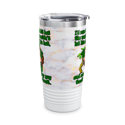 turtle race - Ringneck Tumbler, 20oz (white marble)