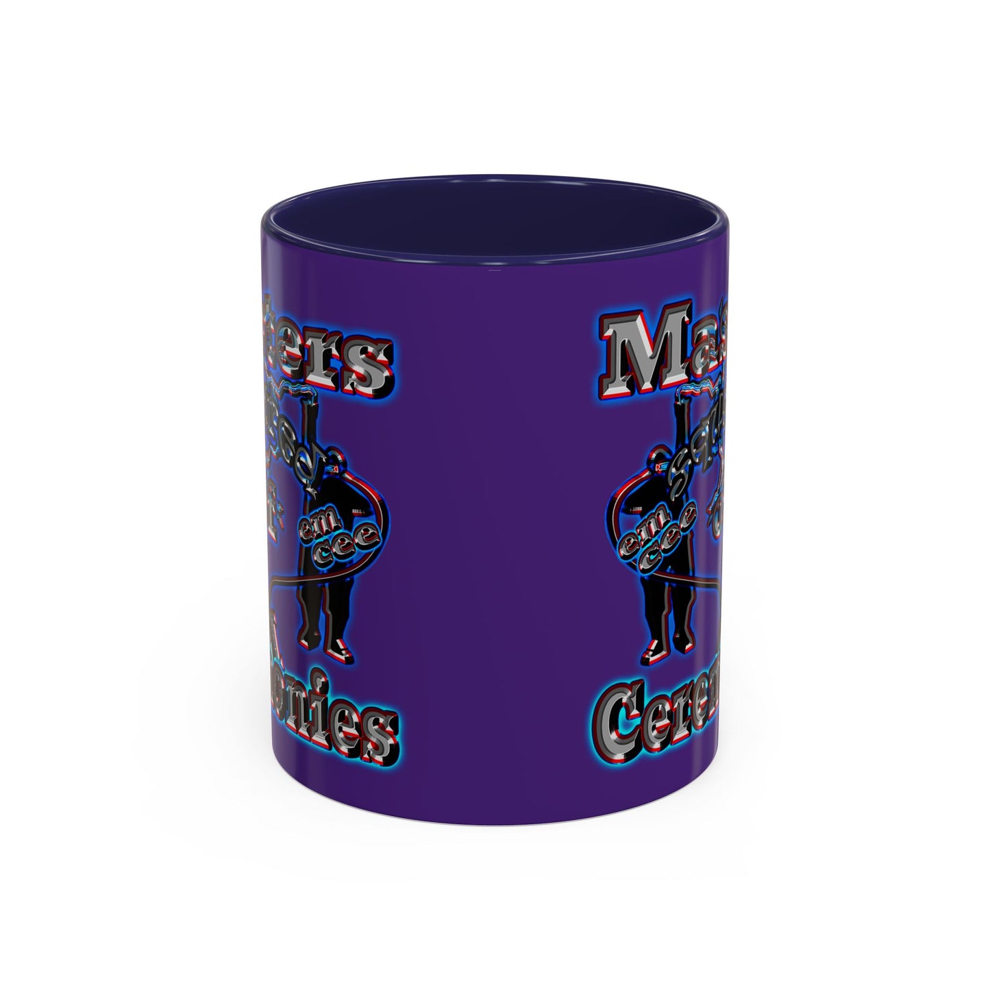 em cee squared - Accent Mug (purple)