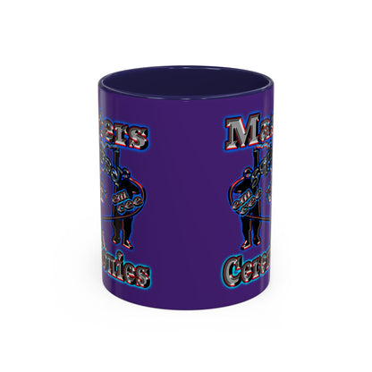 em cee squared - Accent Mug (purple)