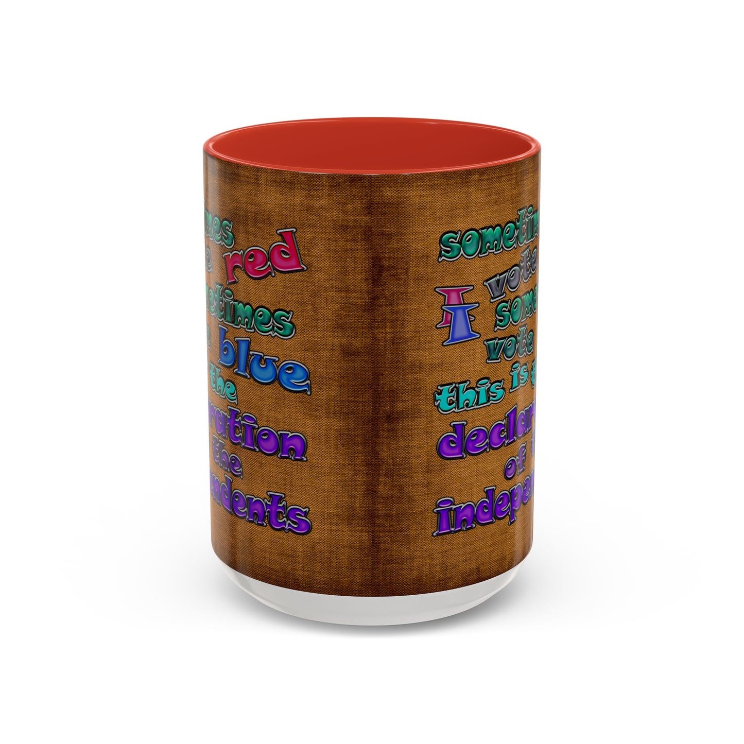 declaration of the independents - Accent Mug (brown papyrus)