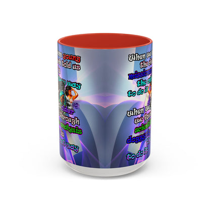 doggystyle - Accent Mug (grey-pink wave)