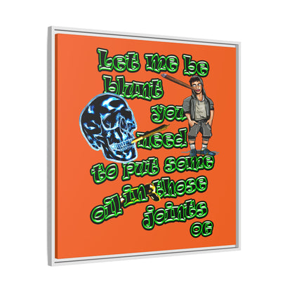 og - framed canvas art (orange)