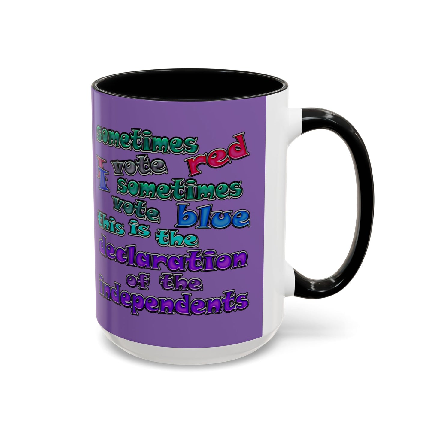 declaration of the independents - Accent Mug (light purple)