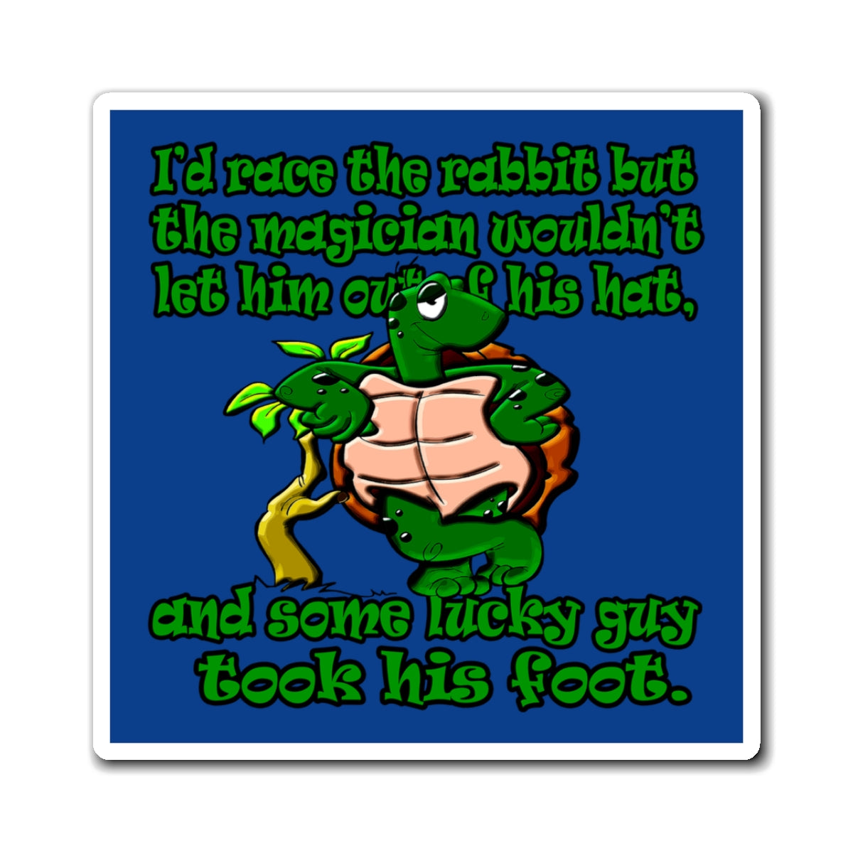 turtle race - Magnets - (dark blue)