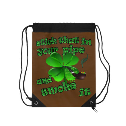 celtics logo - Drawstring Bag (brown)