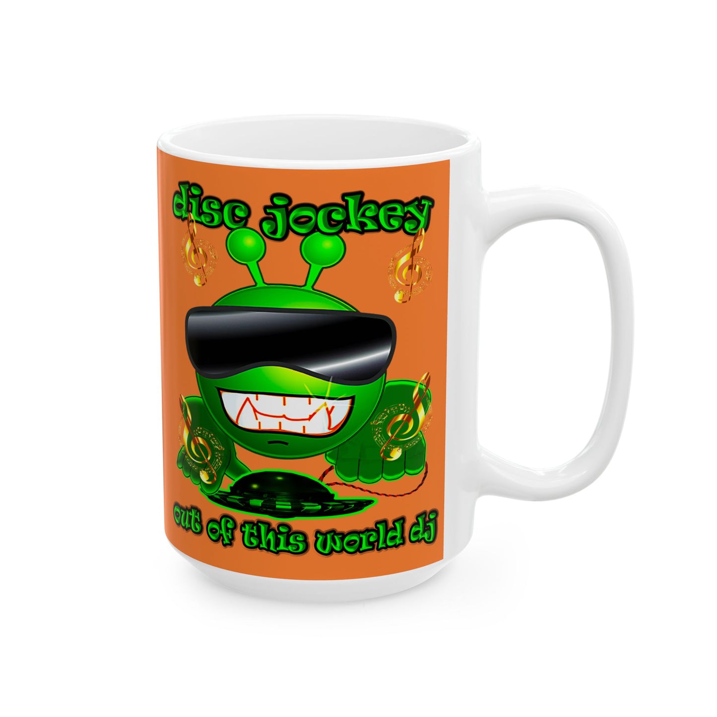 disc jockey - White Mug (crusta)