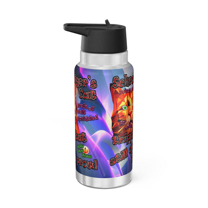 schrodinger's cat - Gator Tumbler, 32oz  (grey-pink wave)