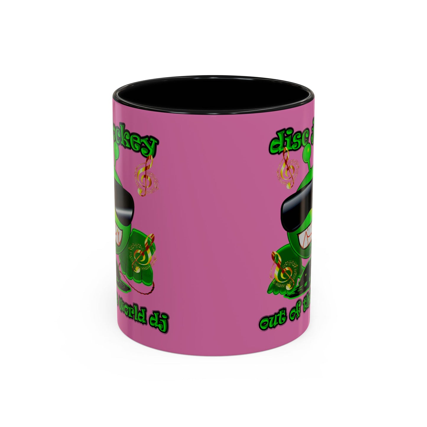 disc jockey - Accent Mug (light pink)