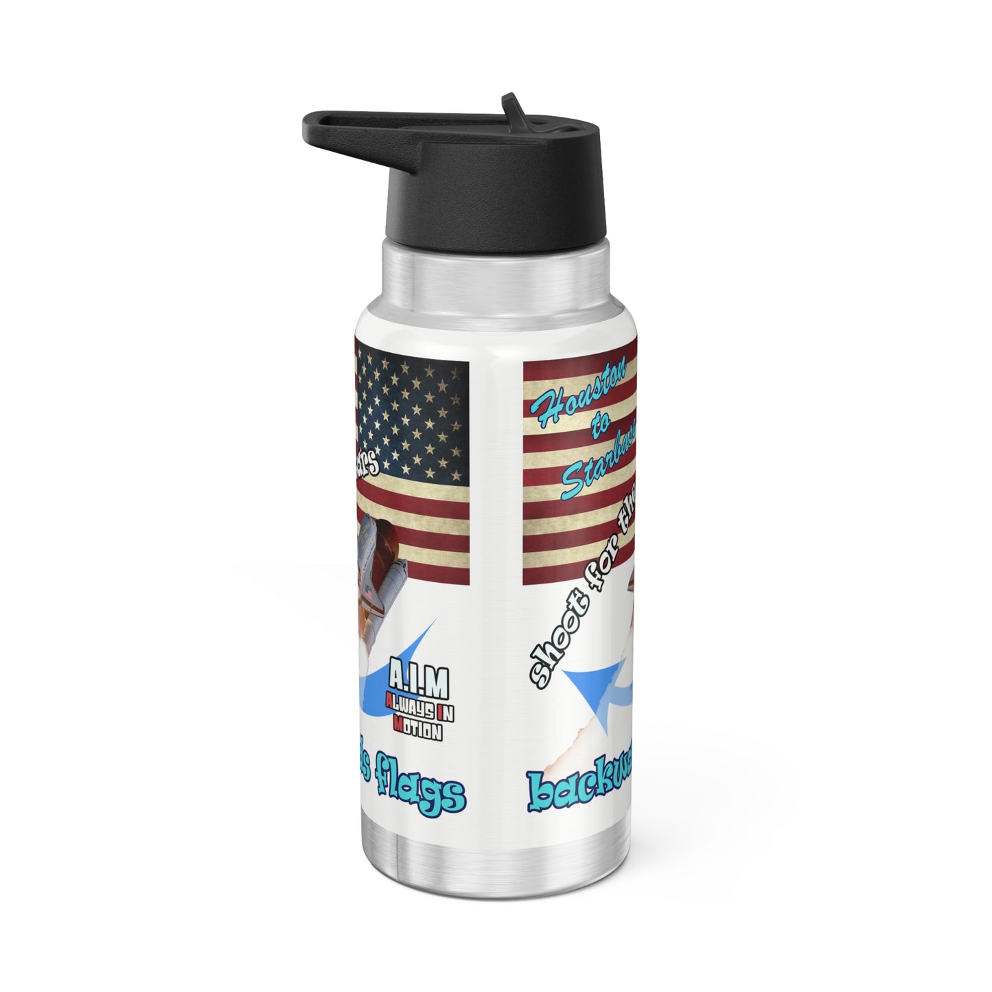 shoot for the stars - Gator Tumbler, 32oz (white)
