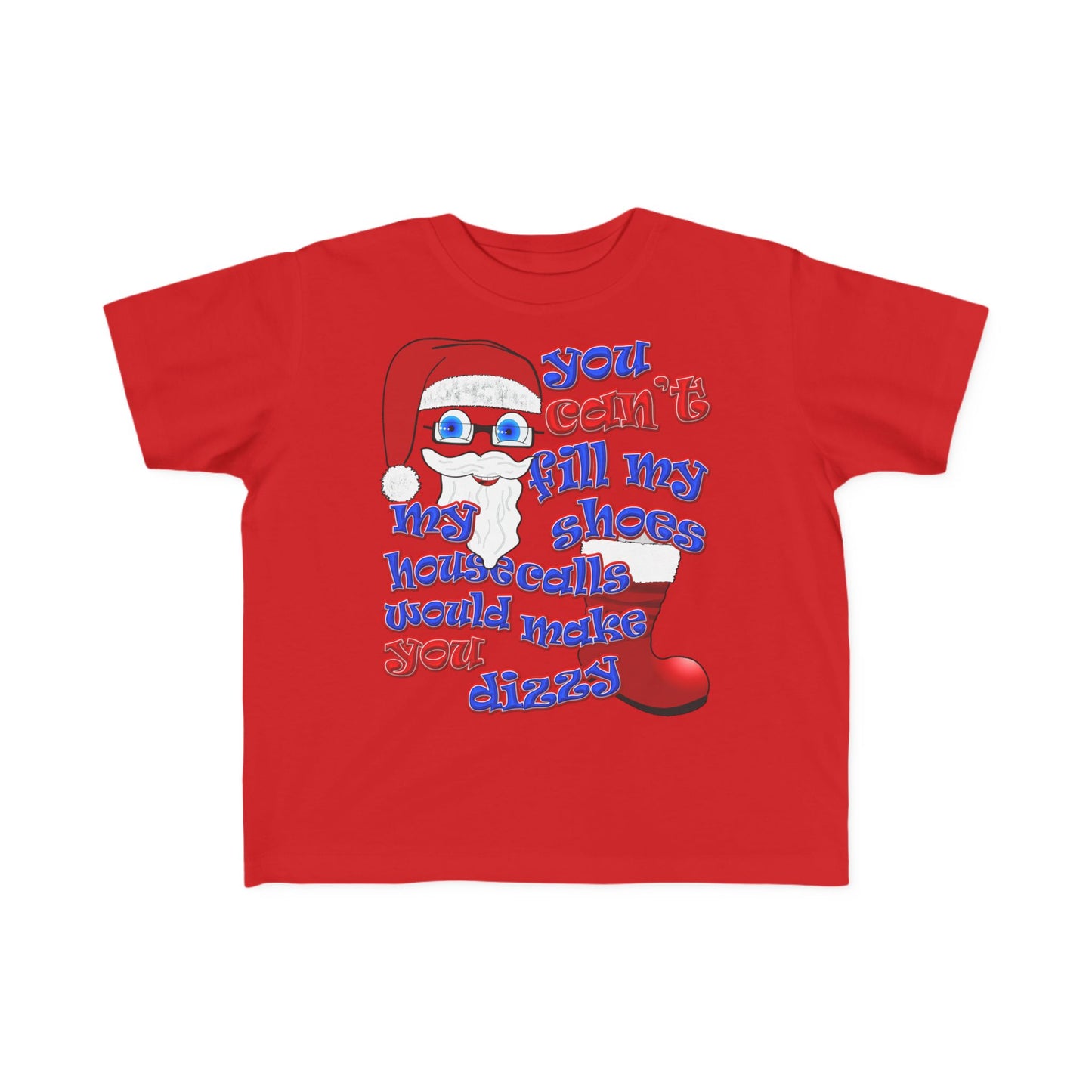santa's shoes - Toddler's Fine Jersey Tee