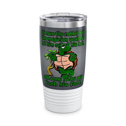 turtle race - Ringneck Tumbler, 20oz (grey-light grey)