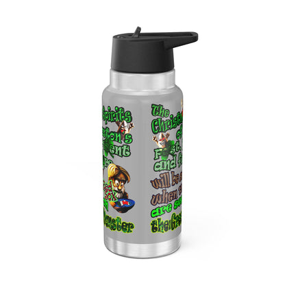 christmas spirits of boston - Gator Tumbler, 32oz (light grey)