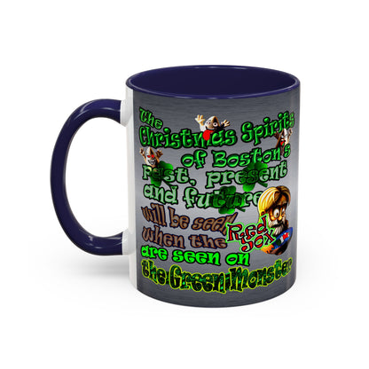 christmas spirits of boston - Accent Mug (brushed nickel)