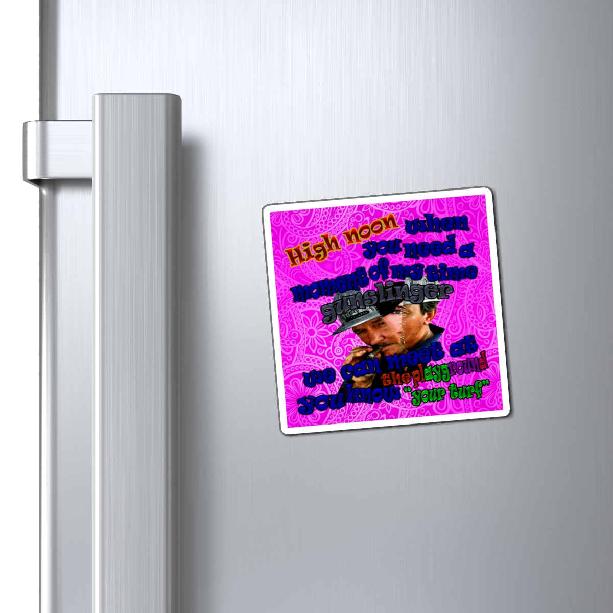 high noon - Magnets - (pink swirl)