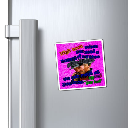high noon - Magnets - (pink swirl)