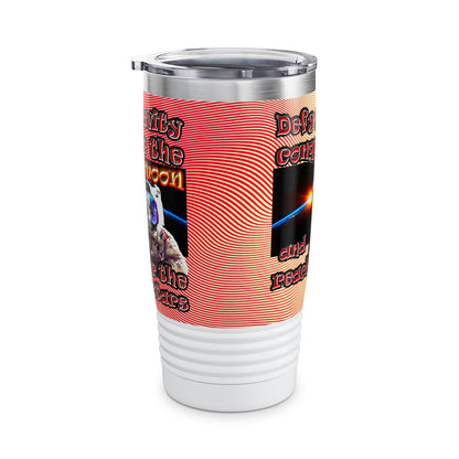 defy conquer reach - Ringneck Tumbler, 20oz (yellow-orange wave)