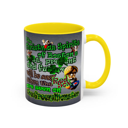 christmas spirits of boston - Accent Mug (brushed nickel)